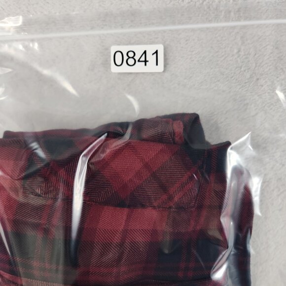 Rails Hunter Plaid Shirt Women's Large Crimson Pitch 100% Rayon Button Down - Picture 14 of 14